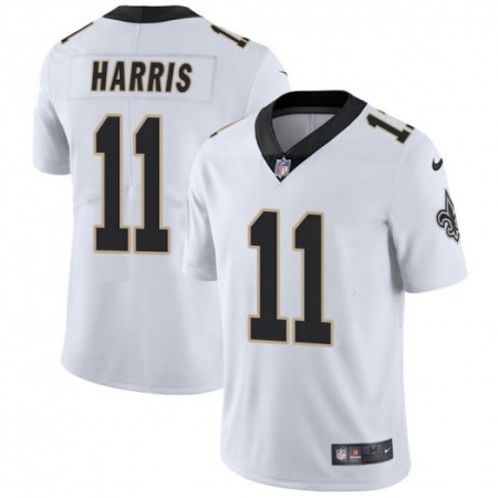 Men's New Orleans Saints #11 Deonte Harris White Vapor Untouchable Limited Stitched NFL Jersey Men's New Orleans Saints #11 Deonte Harris White Vapor Untouchable Limited Stitched NFL Jersey