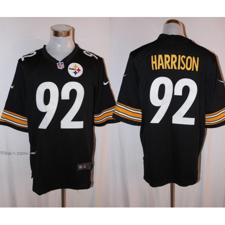Men's Nike Pittsburgh Steelers #92 James Harrison Black Stitched NFL Limited Jersey