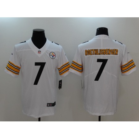 Men's Pisttburgn Steelers #7 Ben Roethlisberger White Vapor Untouchable Player Limited Jersey Men's Pisttburgn Steelers #7 Ben Roethlisberger White Vapor Untouchable Player Limited Jersey
