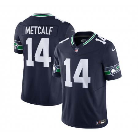 Men's Seattle Seahawks #14 DK Metcalf 2023 F.U.S.E. Navy Limited Stitched Football Jersey Men's Seattle Seahawks #14 DK Metcalf 2023 F.U.S.E. Navy Limited Stitched Football Jersey