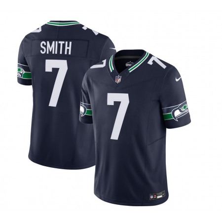 Men's Seattle Seahawks #7 Geno Smith 2023 F.U.S.E. Navy Limited Stitched Football Jersey Men's Seattle Seahawks #7 Geno Smith 2023 F.U.S.E. Navy Limited Stitched Football Jersey