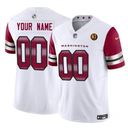 Men's Washington Commanders Active Player Custom White 2023 F.U.S.E. With John Madden Patch Vapor Limited Stitched Football Jersey Men's Washington Commanders Active Player Custom White 2023 F.U.S.E. With John Madden Patch Vapor Limited Stitched Football Jersey