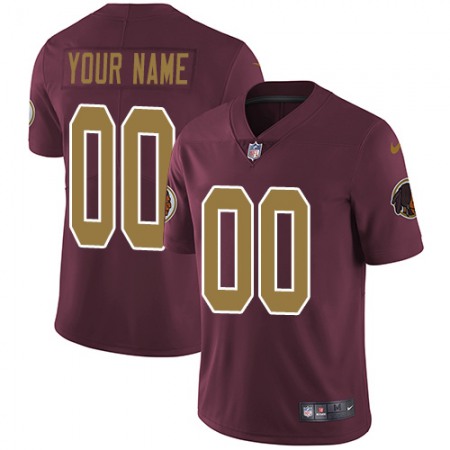 Men's Washington Redskins Customized Burgundy Red Alternate Vapor Untouchable Limited Stitched NFL Jersey Men's Washington Redskins Customized Burgundy Red Alternate Vapor Untouchable Limited Stitched NFL Jersey
